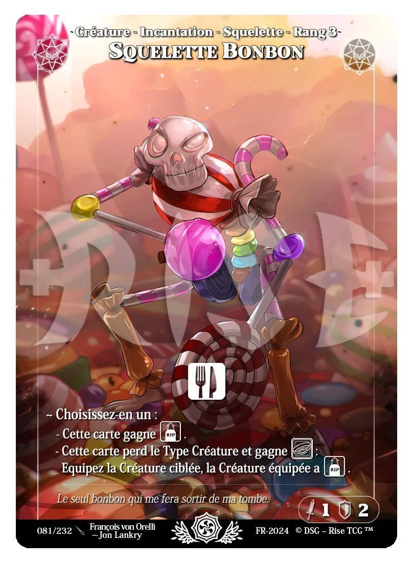 Squelette bonbon