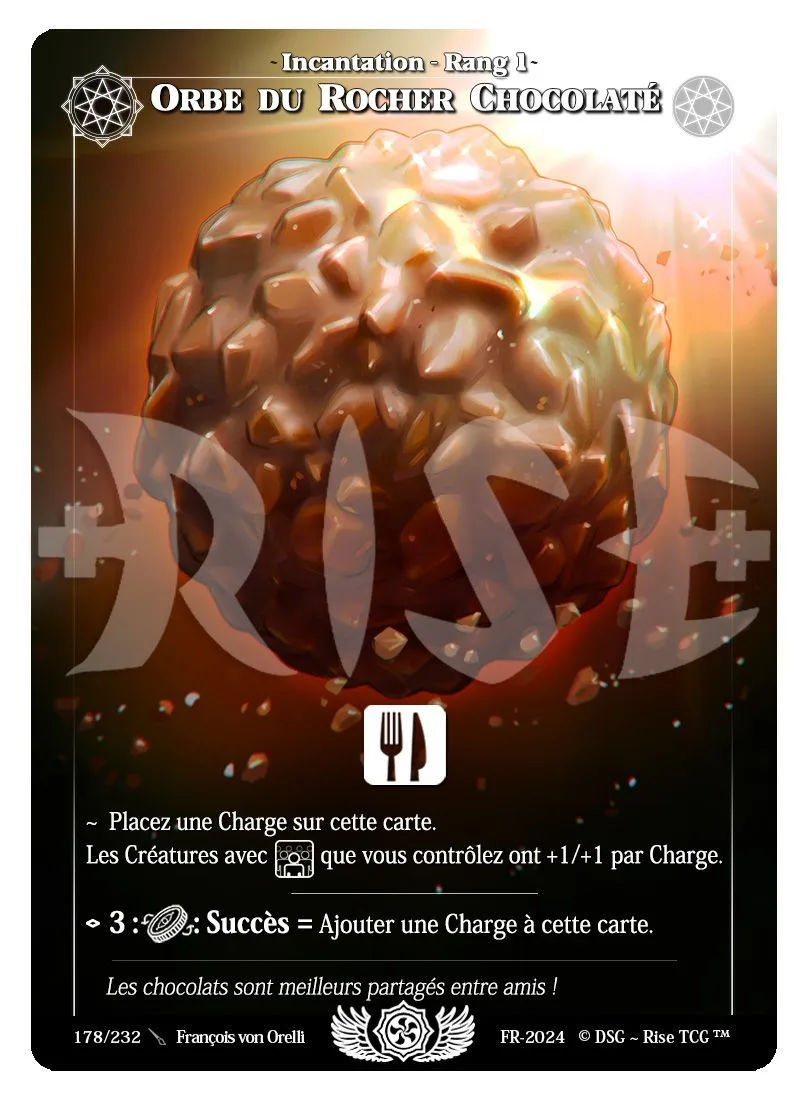 Orbe du rocher chocolaté