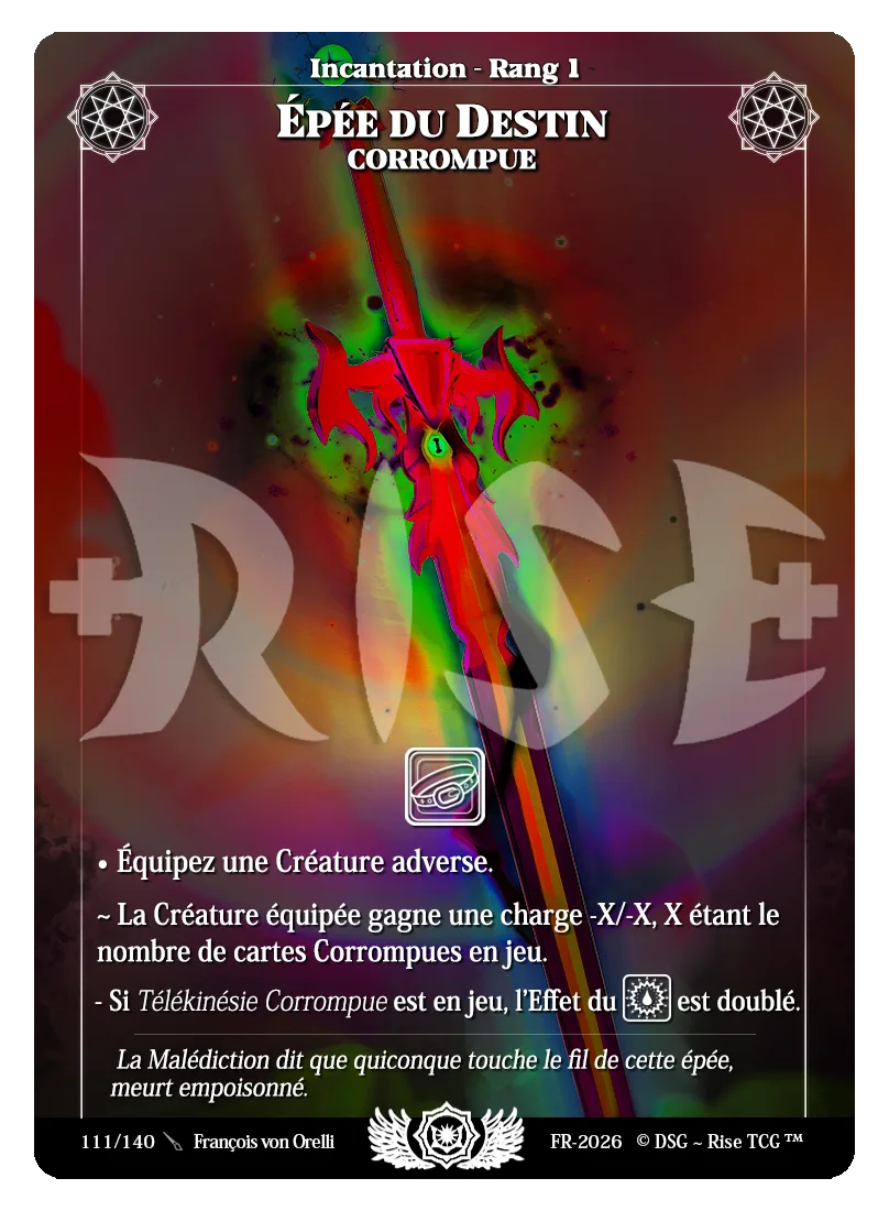 Epée du Destin Corrompue