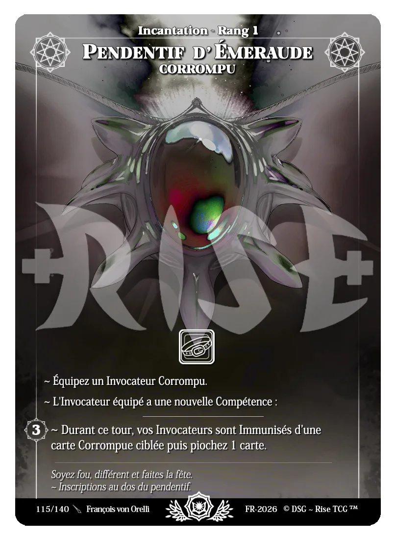 Pendentif d'Emeraude Corrompu