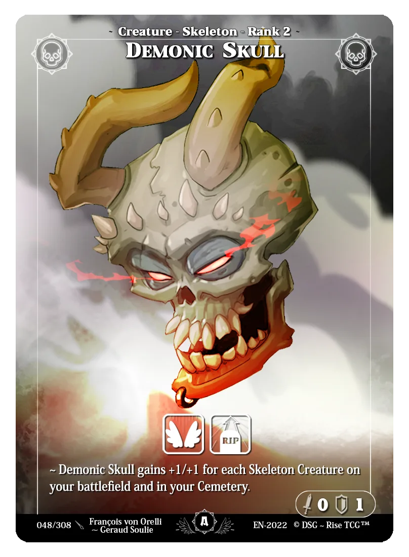 Demonic skull