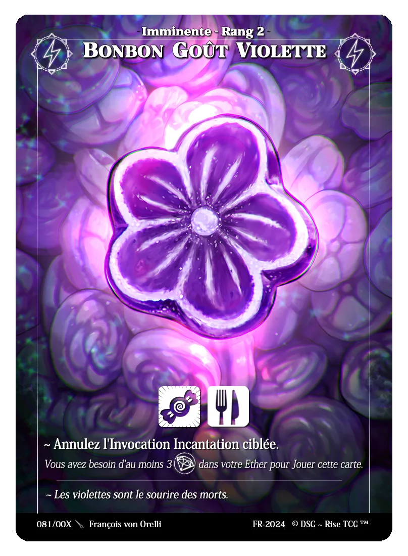 Bonbon goût violette