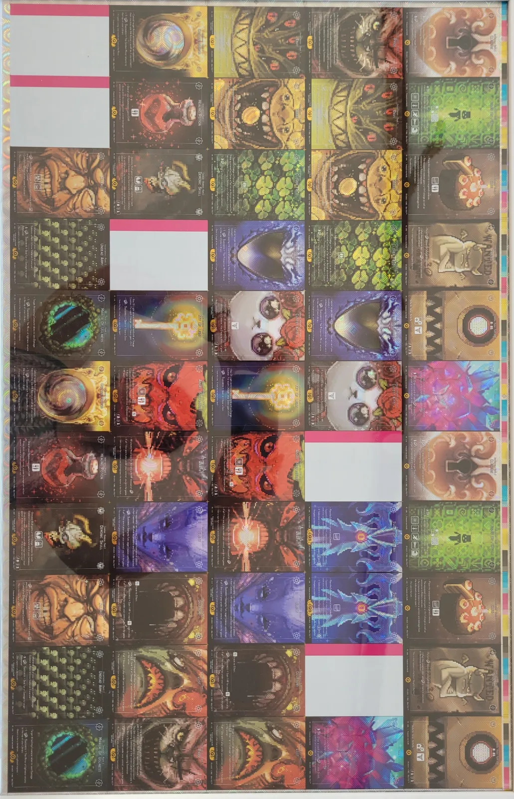 Uncut Sheet Prestige pixel arts foil